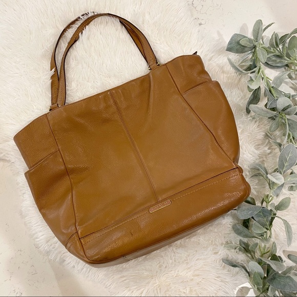 Coach | Bags | Coach Park Leather North South Tote British Tan | Poshmark